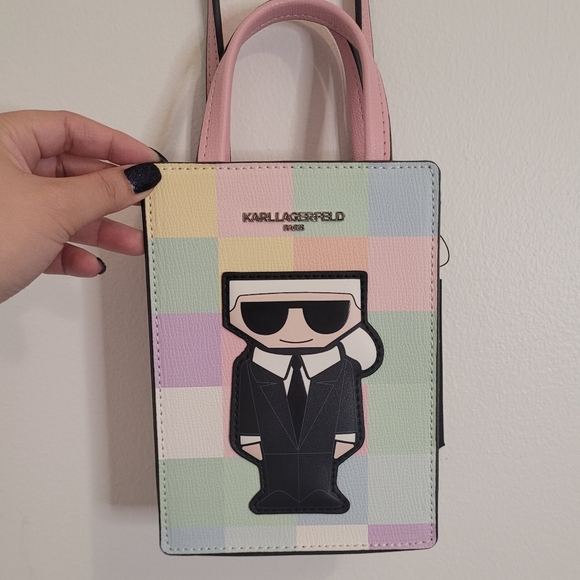 Karl Lagerfeld Maybelle Crossbody-Rainbow Pastel - Picture 5 of 13